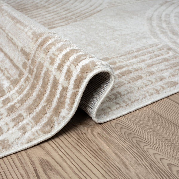 Cream Floral Area Rug