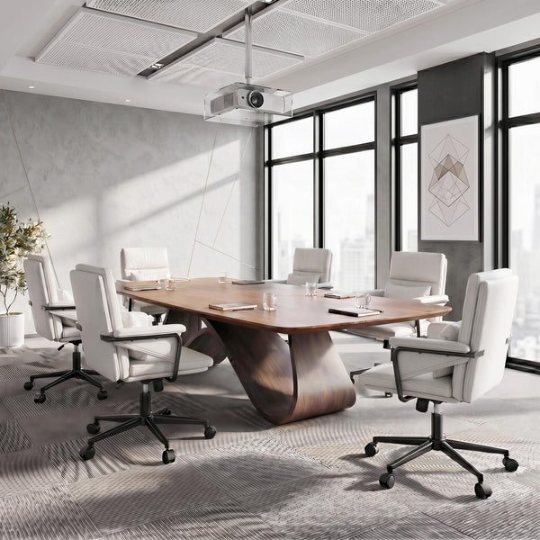 Mid-Back Ergonomic Office Chair with Lumbar Support