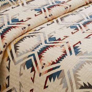 White Sands Cotton Quilt Bedding Set with Shams