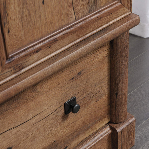 Armoire Wardrobe Closet with Garment Rod & Storage Drawer