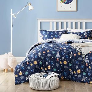 Kids Dinosaur Bedding Set — 5-Piece Comforter Set with Sheets
