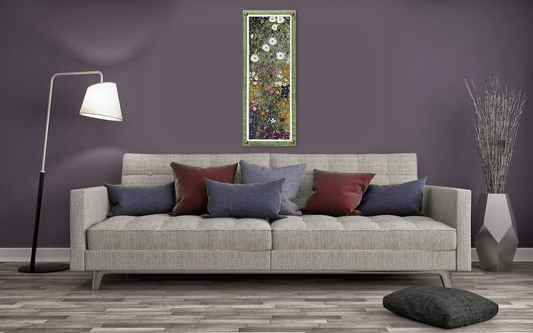 Floral Garden Woven Tapestry Wall Hanging