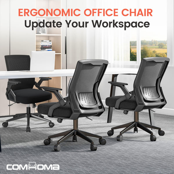 Ergonomic Office Chair with Flip-up Armrests