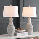 Contemporary Polyresin Table Lamp Set of 2 with LED Bulbs – 30 Inch