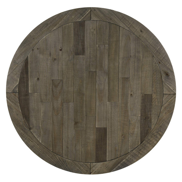 5-Piece Round Dining Table Set with Cross Back Chairs