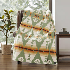 Cotton Throw Blanket – Sage Green, 50" x 70"