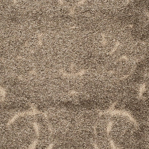 5'3" x 7'6" Shag Area Rug – Damask Design, Non-Shedding, 1.2-Inch Thick
