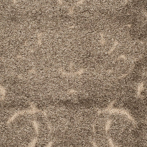 5'3" x 7'6" Shag Area Rug – Damask Design, Non-Shedding, 1.2-Inch Thick