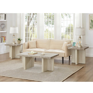3-Piece Coffee Table Set with Two End Tables