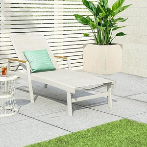 Outdoor Aluminum Adjustable Chaise Lounge Chair with Mesh Seating