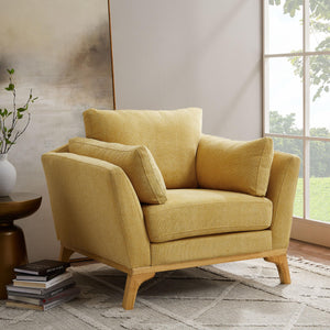 Oversized Accent Chair with Thick Cushion