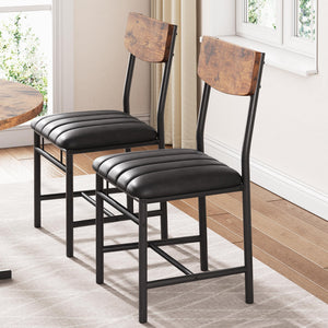 Industrial Dining Chairs Set of 6