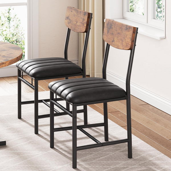 Industrial Dining Chairs Set of 6