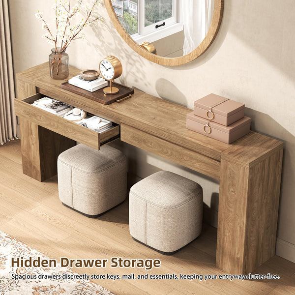 Extra Long Console Table with 2 Drawers