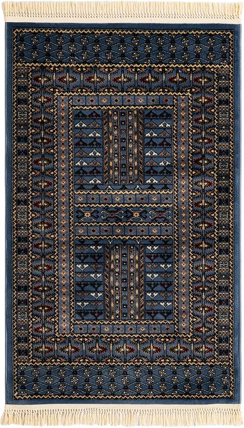 Bokhara Area Rug 3x5 – Polypropylene Medium Pile