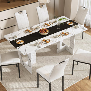 7-Piece Rectangular Dining Table & Chair Set