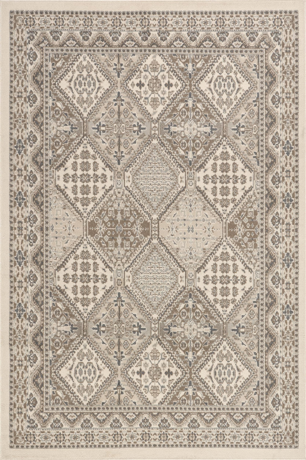 9x12 Vintage Medallion Area Rug – Tribal Tile Pattern