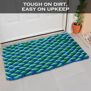 Lobster Rope Door Mat Outdoor – All-Weather Nautical Braided Rug