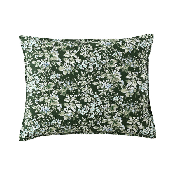 King Comforter Set 7-Piece – Floral Green Cotton Bedding