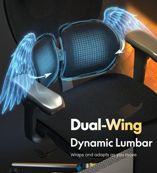 Ergonomic Mesh Office & Gaming Chair with Lumbar Support