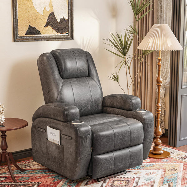 Power Lift Recliner Chair with Massage & Storage