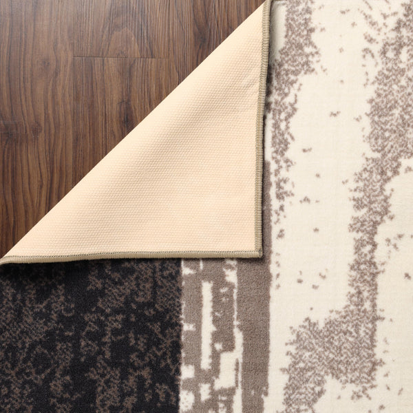 Geometric Patchwork Indoor Area Rug 12x15 Chocolate