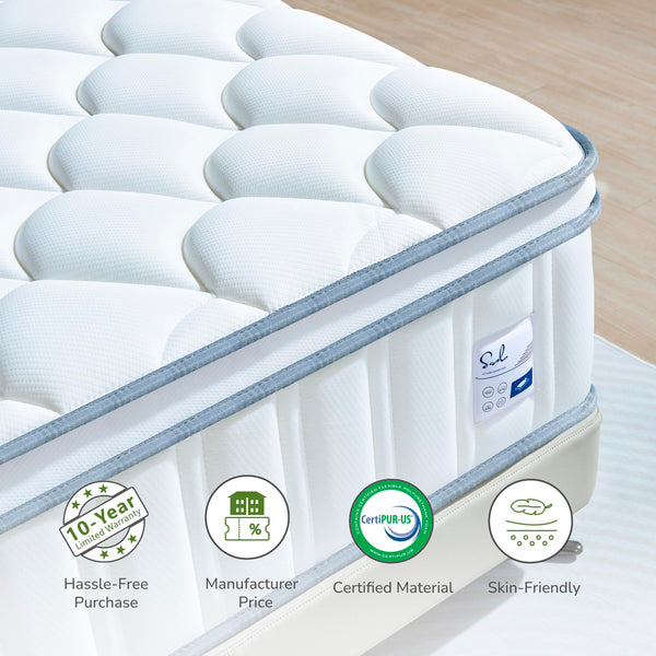 Hybrid Gel Memory Foam Pocket Spring Mattress