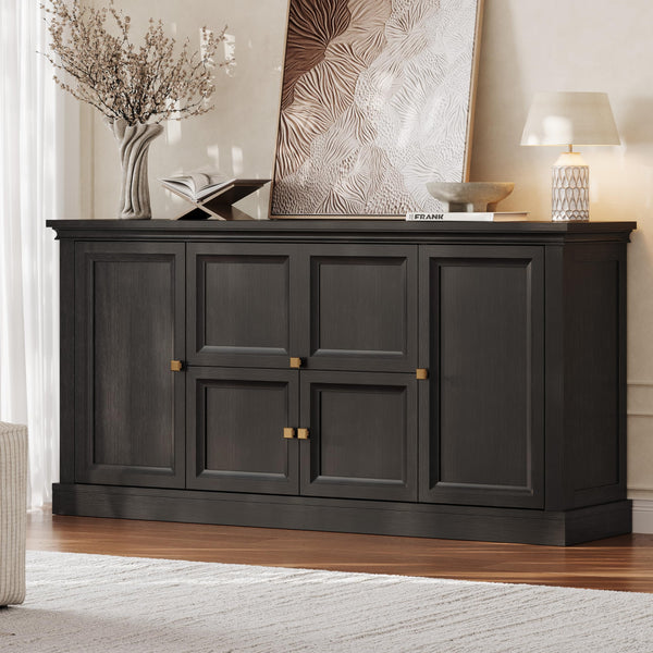 63" Farmhouse Buffet Cabinet with Storage