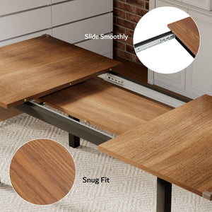 7-Piece Extendable Dining Table Set with 6 Chairs