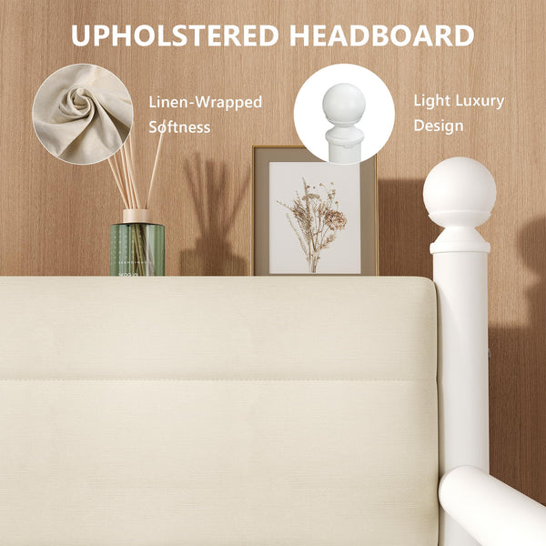 Twin to King Daybed with Pop-Up Trundle and Charging Station