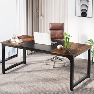 Extra Large Executive Office Desk – Industrial Style