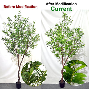 Artificial Faux Olive Tree – Realistic Indoor Potted Silk Plant
