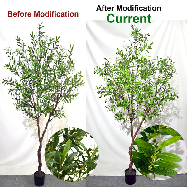 Artificial Faux Olive Tree – Realistic Indoor Potted Silk Plant