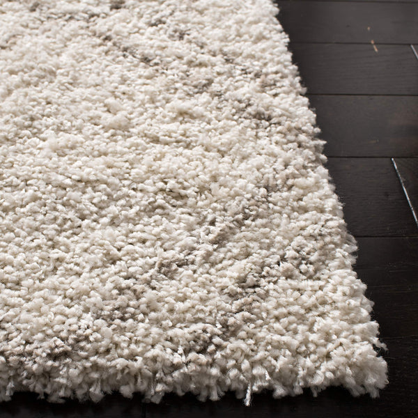 Ivory Beige Southwestern Shag Area Rug 5x8