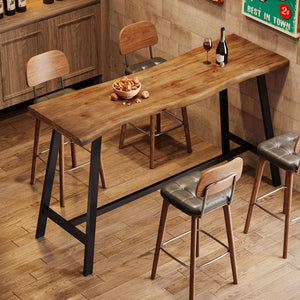 Solid Wood Counter Height Bar Table