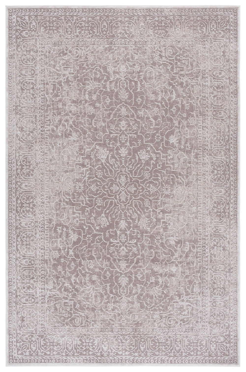5x8 Oriental Area Rug – Machine Woven Transitional Vintage Rug