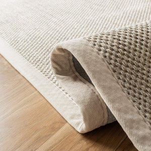 Marble Sisal Runner Rug 2'6" x 22' – Flat Woven with Fabric Border