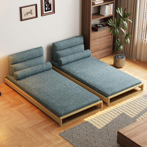 Convertible Sleeper Sofa Bed with Wood Frame