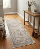 Oregon Distressed Medallion Runner Rug – 2'2" x 8'