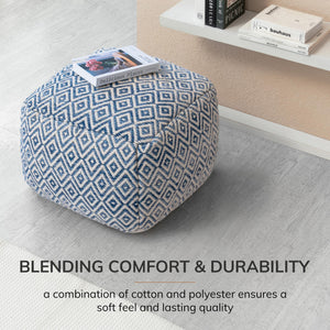 Handmade Pouf Ottoman Foot Rest