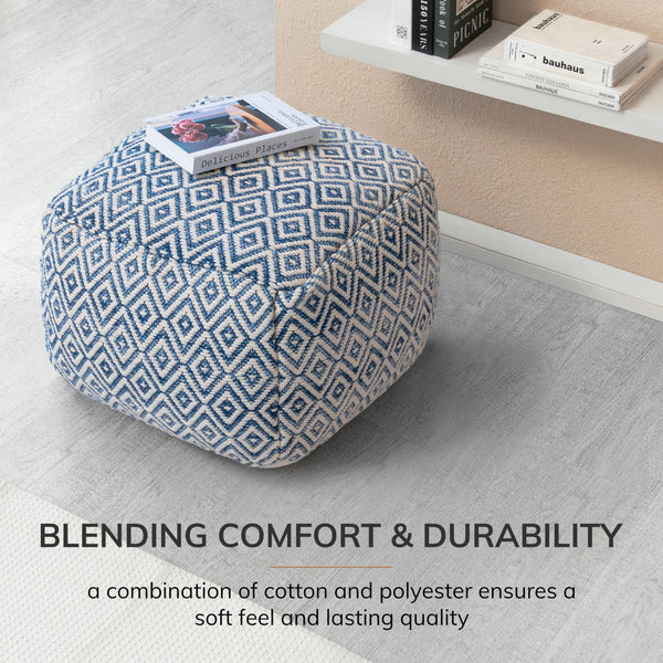 Handmade Pouf Ottoman Foot Rest