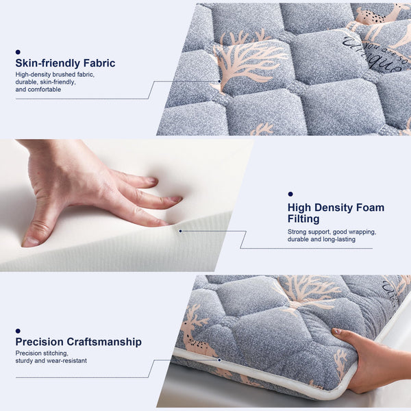 9-Layer High-Density Foam Mattress Topper