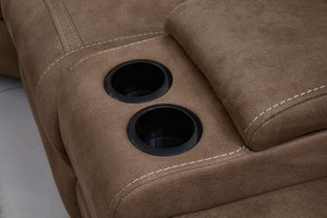 Large Microfiber Reclining Sectional Sofa