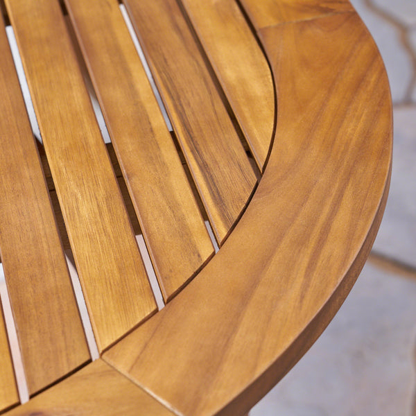 Oval Acacia Wood Outdoor Dining Table – Teak