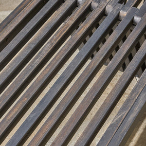 Outdoor Acacia Wood Bench – Dark Gray