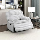 Corduroy Reclining Sofa Set with Pillow Top Arms & Pocket Coil Cushions