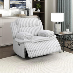 Corduroy Reclining Sofa Set with Pillow Top Arms & Pocket Coil Cushions