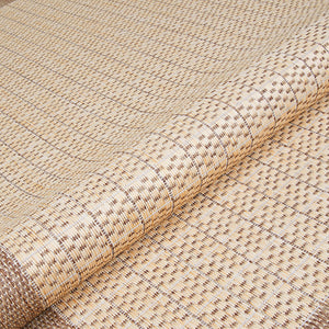 Indoor Outdoor Checkered Flatweave Area Rug 5'3" x 7'6"