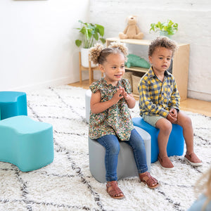 Toddler Modular Foam Stool Set – 6-Piece Flexible Seating