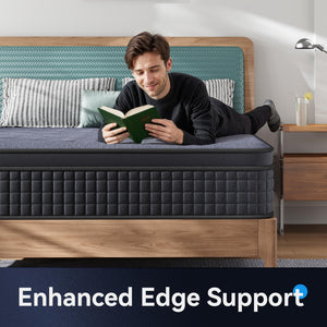 Hybrid Mattress in a Box – Gel Memory Foam, Pocket Springs, Medium Firm